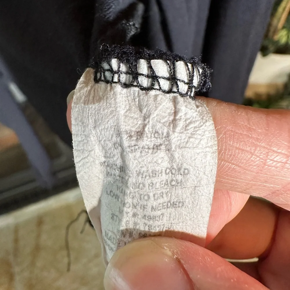 Olivia Rae Black Soft Flowy Front-Tie Cardigan - Casual & Cute! - Picture 9 of 9